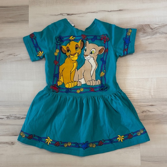 Vintage Disney kids Clothing The Lion King 90s Disney Store Dress Top Medium